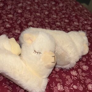 EUC Baby 0-6m Llama “Little Me” cream colored booties - no call outs.